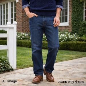 Polo Ralph Lauren Thompson Relaxed Jeans Mens 38x30 (38x28) Dark Wash Nostalgic